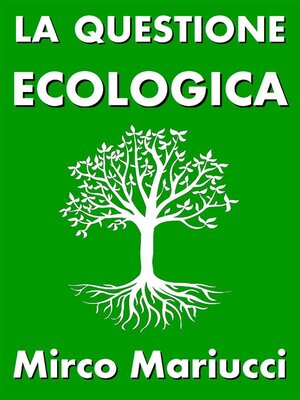 cover image of La questione ecologica